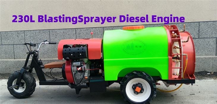 230L Handlebar Mounted Sprayer Wijth Diesel Engine